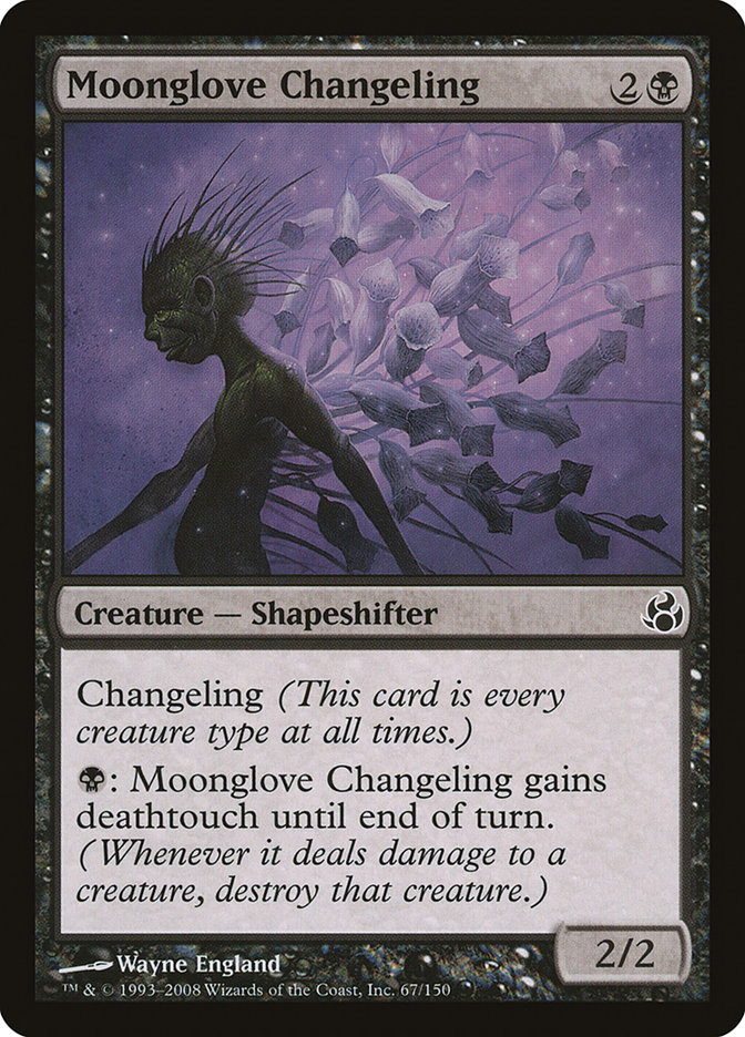 Moonglove Changeling MOR-67 Morningtide Magic card