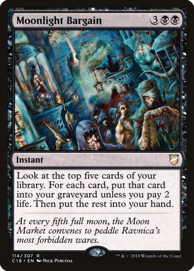 Moonlight Bargain C18-114 Commander 2018 Magic card