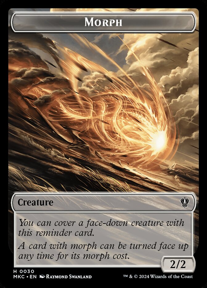 Morph TMKC-30 Murders at Karlov Manor Commander Tokens Magic card