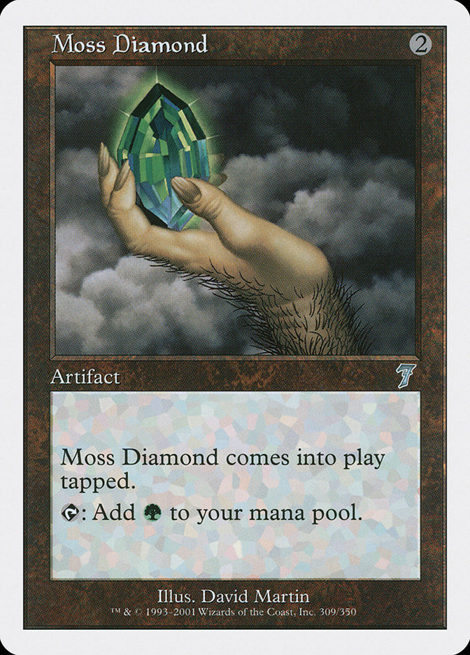 Moss Diamond 7ED-309 Seventh Edition Magic card