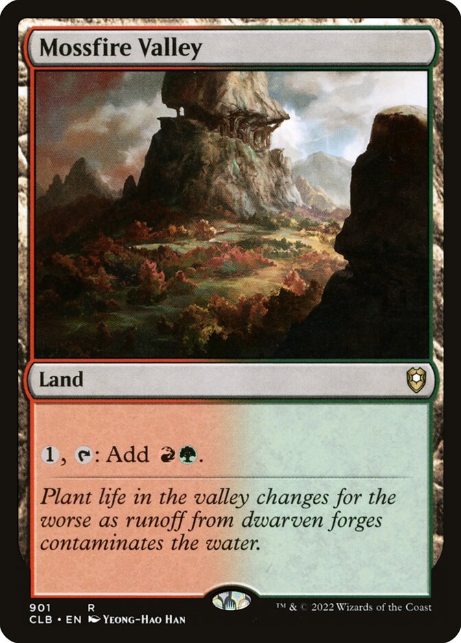 Mossfire Valley CLB-901 Commander Legends: Battle for Baldur's Gate Magic card