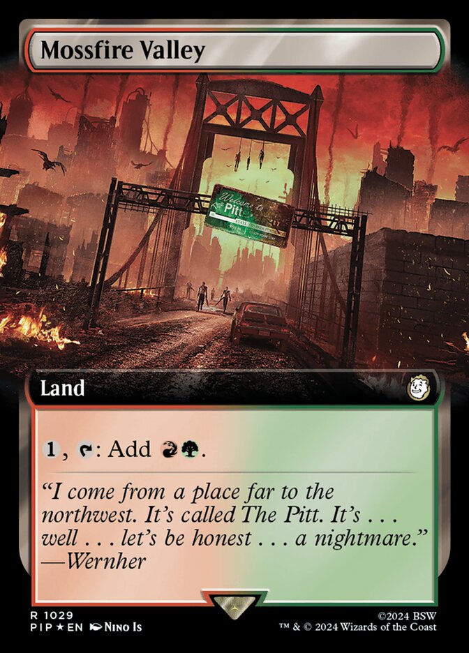 Mossfire Valley PIP-1029 Fallout Magic card