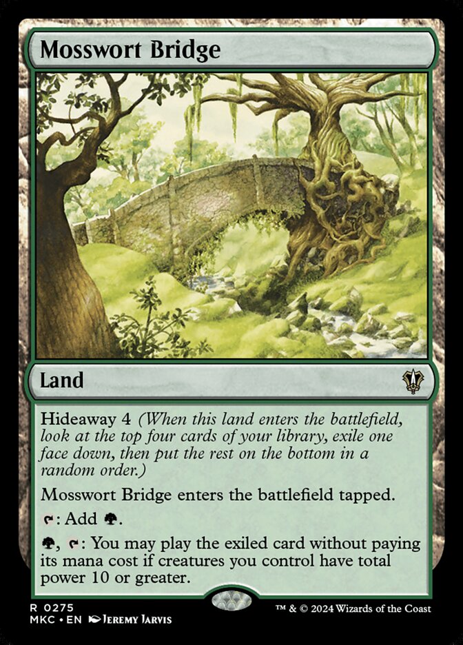 Mosswort Bridge MKC-275 Murders at Karlov Manor Commander Magic card
