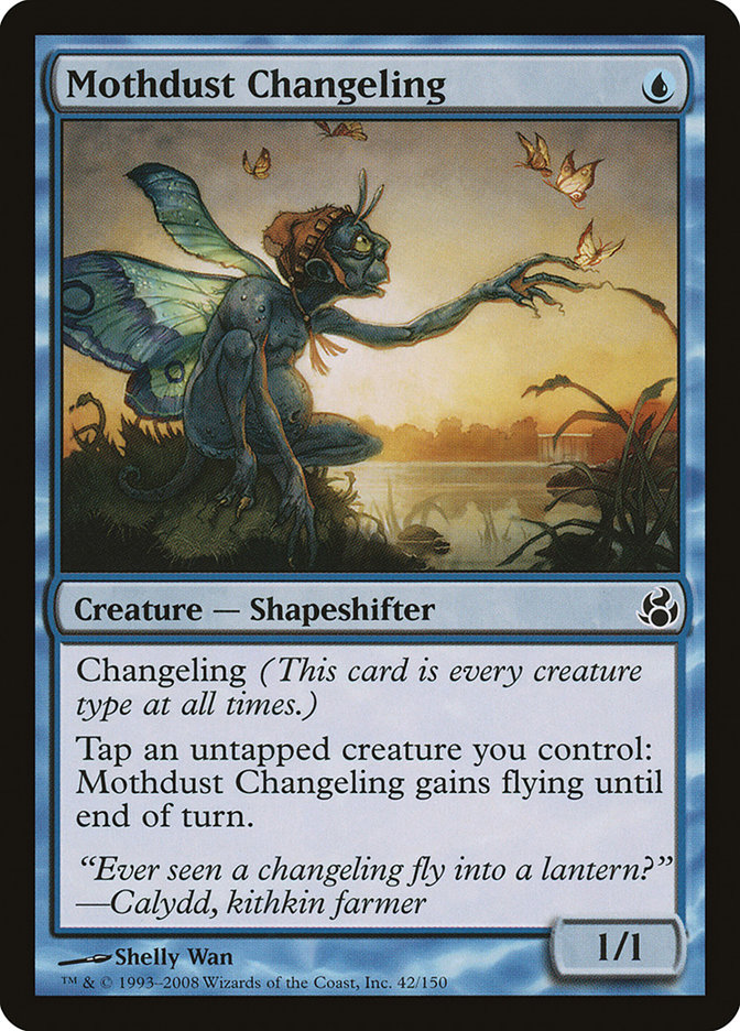 Mothdust Changeling MOR-42 Morningtide Magic card