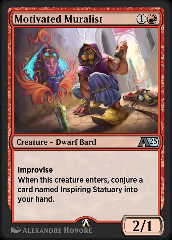 Motivated Muralist YDFT-15 Alchemy: Aetherdrift Magic card