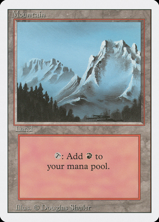 Mountain 3ED-302 Revised Edition Magic card