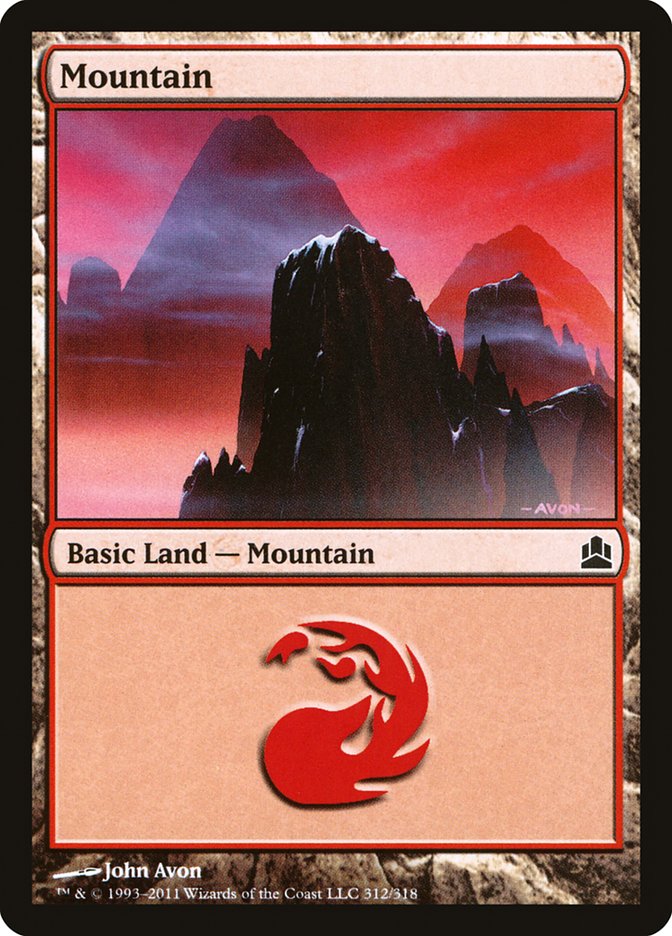 Mountain CMD-312 Commander 2011 Magic card