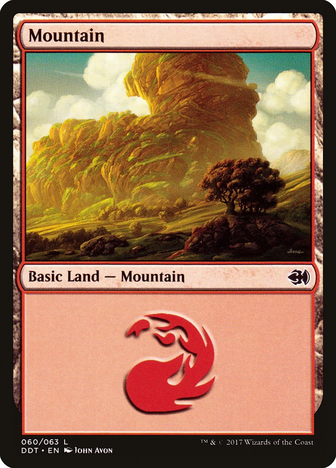 Mountain DDT-60 Duel Decks: Merfolk vs. Goblins Magic card
