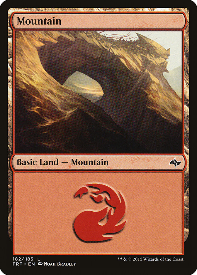 Mountain FRF-182 Fate Reforged Magic card