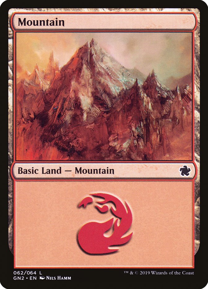 Mountain GN2-62 Game Night 2019 Magic card