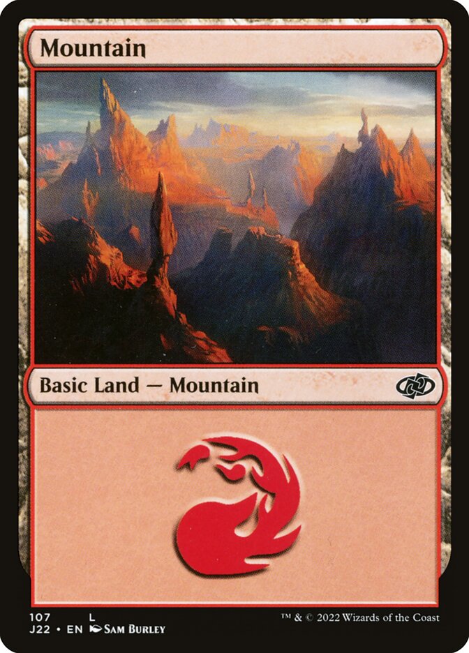 Mountain J22-107 Jumpstart 2022 Magic card