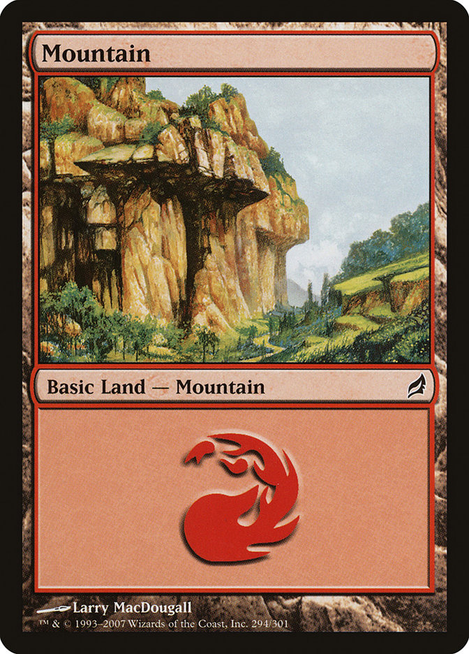 Mountain LRW-294 Lorwyn Magic card