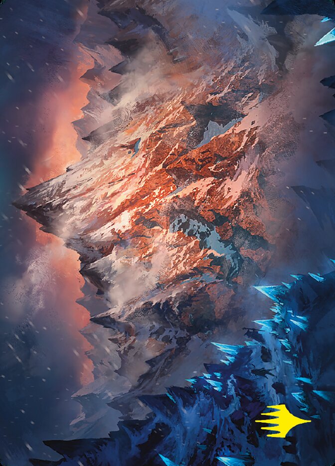 Mountain // Mountain ALTR-31 Tales of Middle-earth Art Series Magic card
