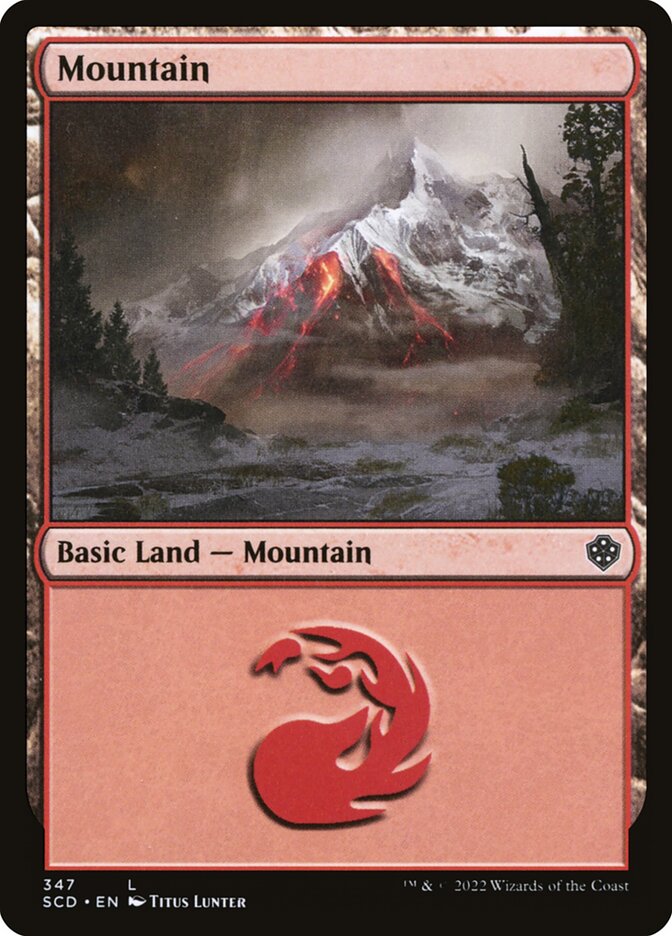 Mountain SCD-347 Starter Commander Decks Magic card
