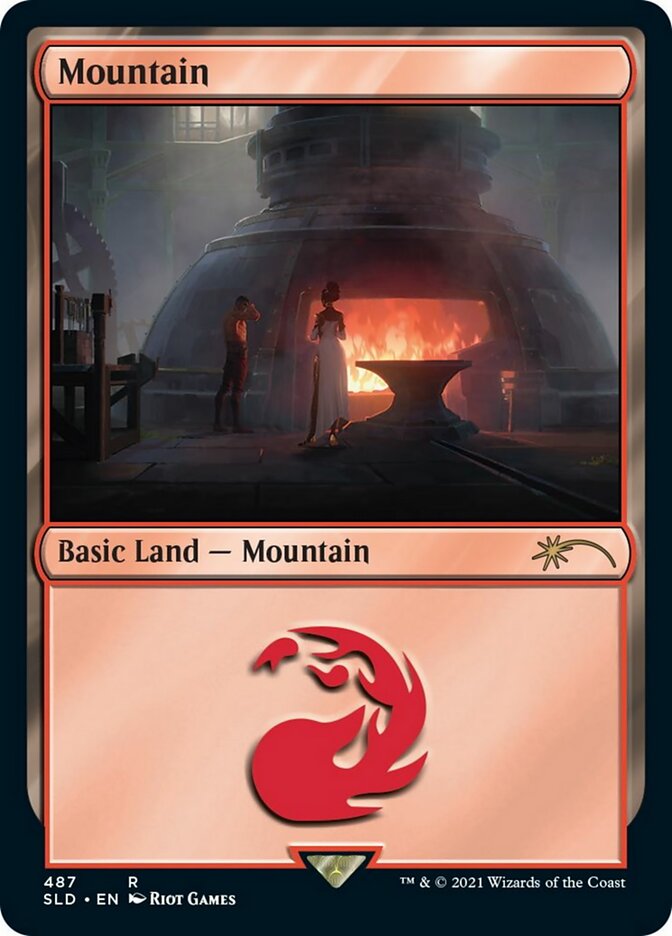 Mountain SLD-487 Secret Lair Drop Magic card