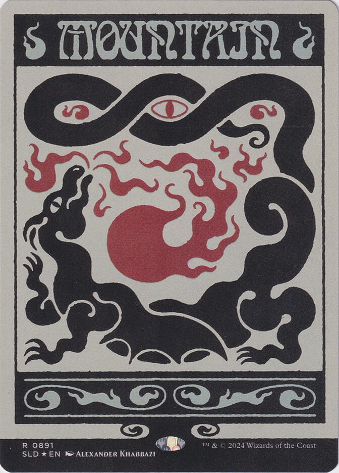 Mountain SLD-891 Secret Lair Drop Magic card