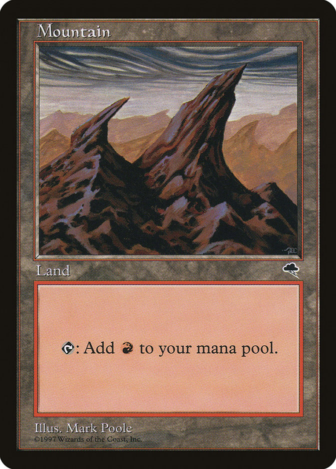 Mountain TMP-344 Tempest Magic card