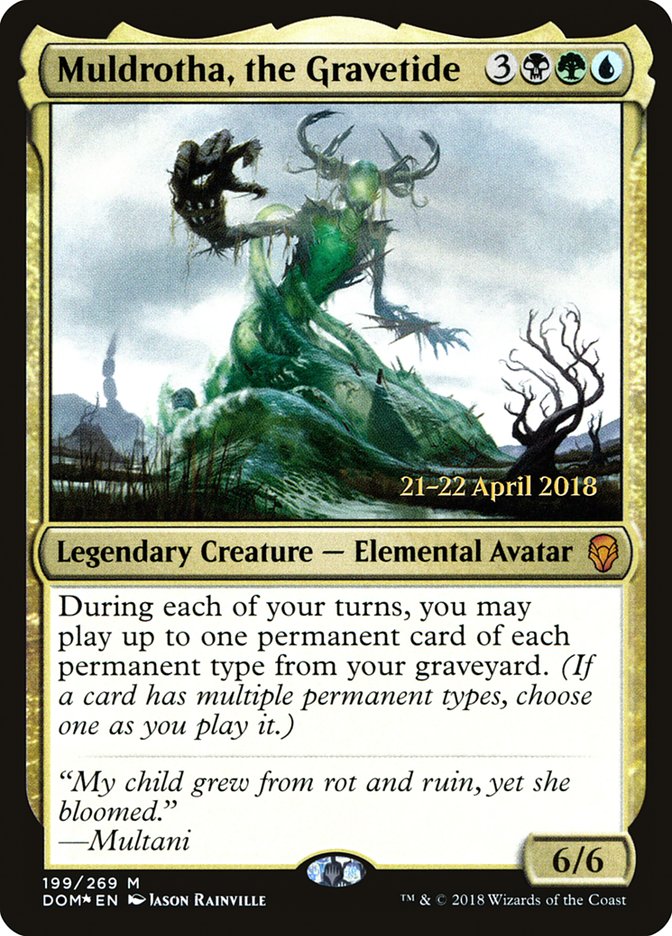 Muldrotha, the Gravetide PDOM-199S Dominaria Promos Magic card