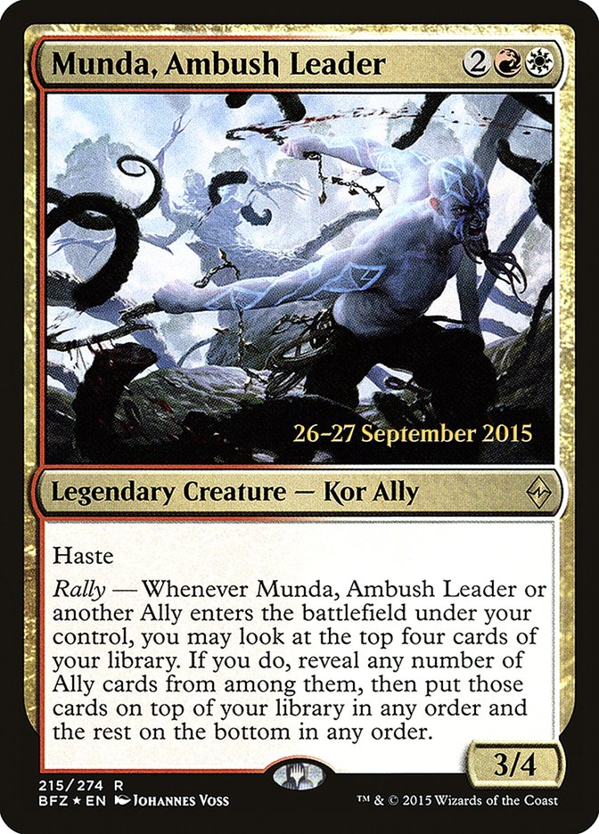 Munda, Ambush Leader PBFZ-215S Battle for Zendikar Promos Magic card