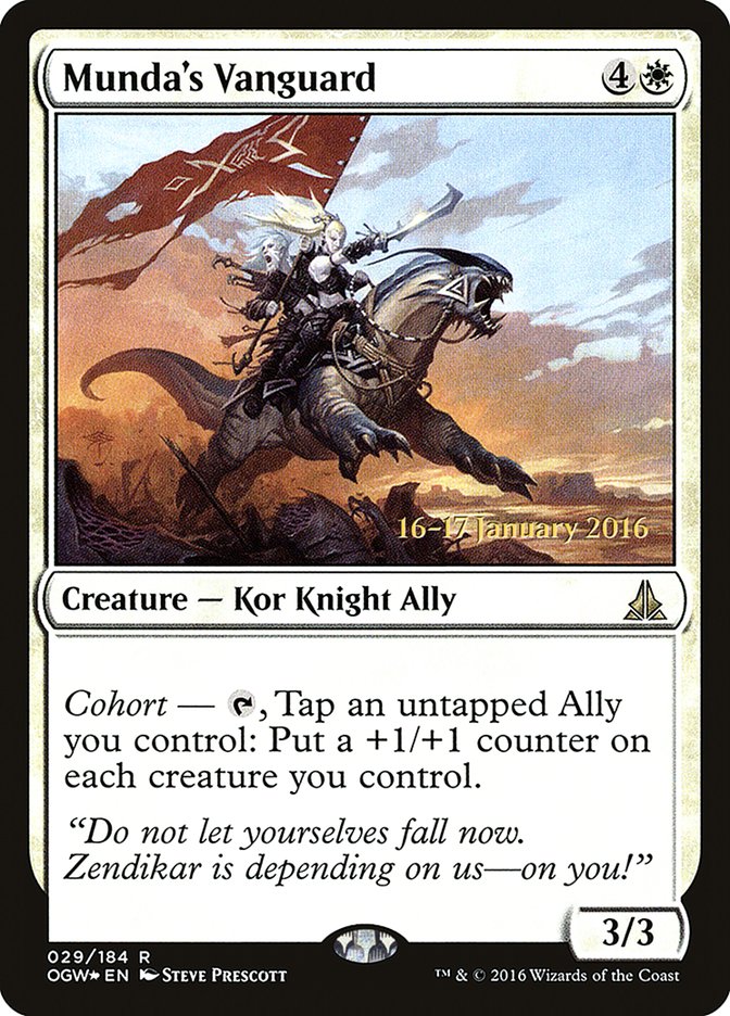 Munda's Vanguard POGW-29S Oath of the Gatewatch Promos Magic card