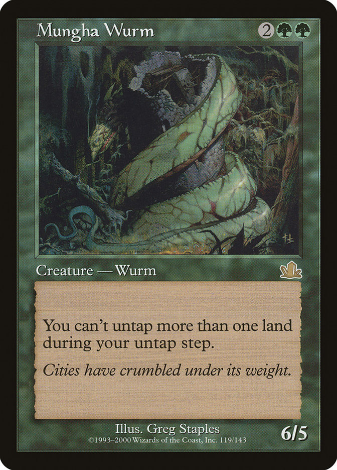 Mungha Wurm PCY-119 Prophecy Magic card
