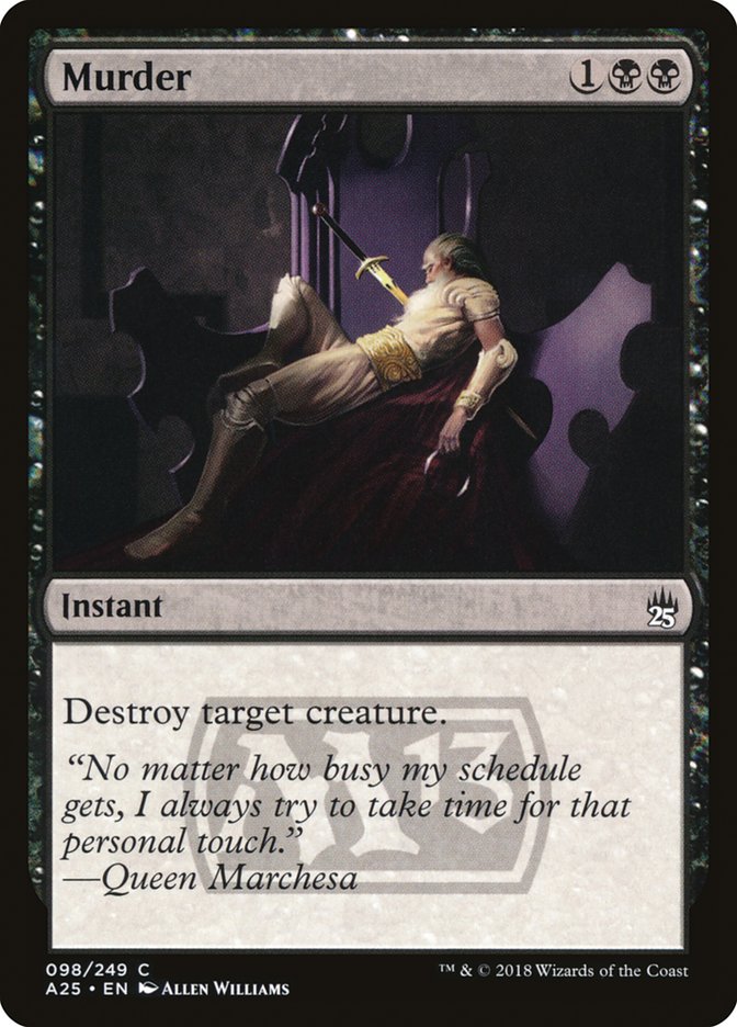 Murder A25-98 Masters 25 Magic card