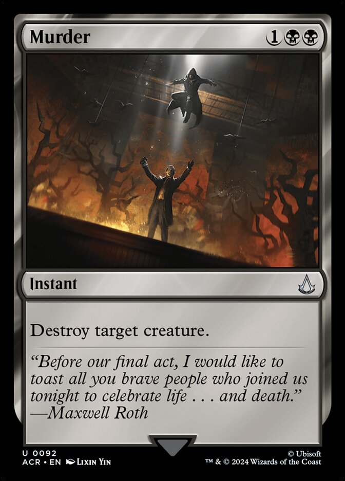Murder ACR-92 Assassin's Creed Magic card