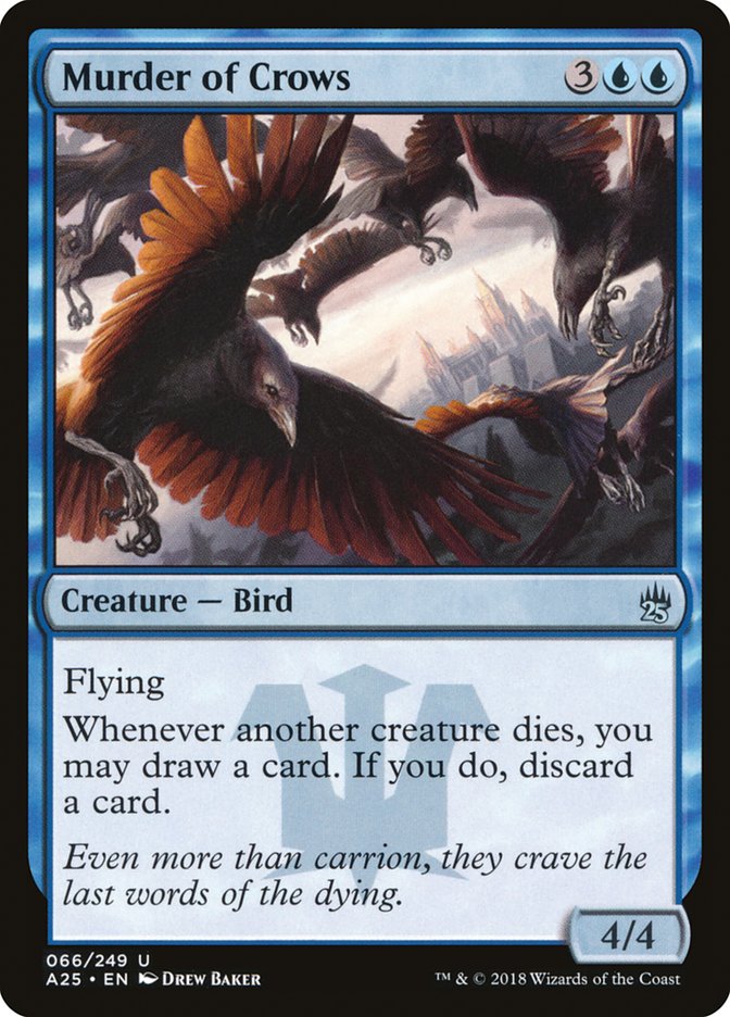 Murder of Crows A25-66 Masters 25 Magic card