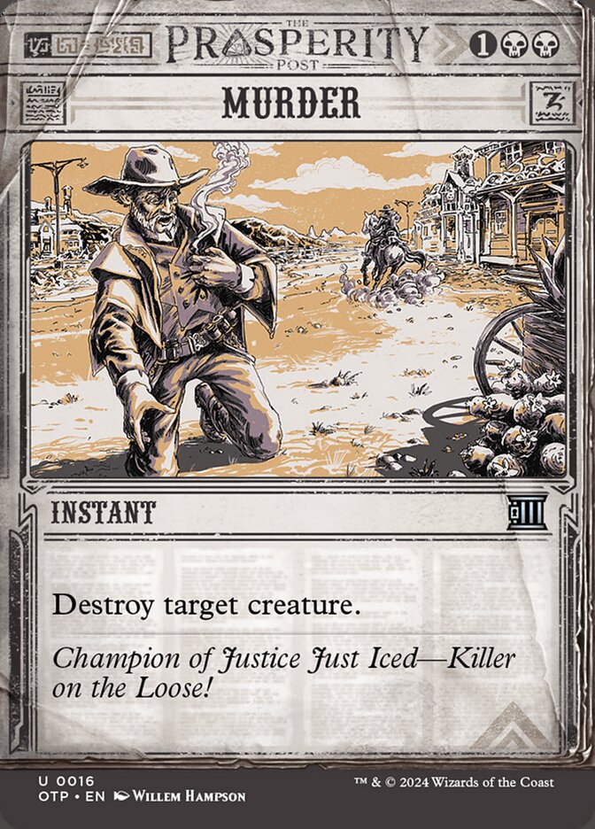Murder OTP-16 Breaking News Magic card