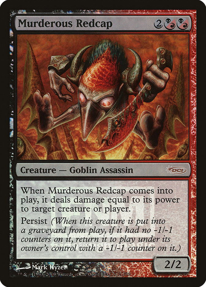 Murderous Redcap F09-7 Friday Night Magic 2009 Magic card