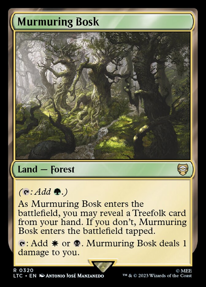 Murmuring Bosk LTC-320 Tales of Middle-earth Commander Magic card