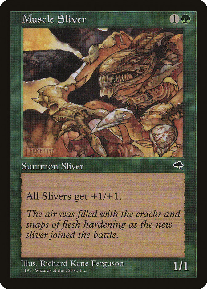 Muscle Sliver TMP-238 Tempest Magic card