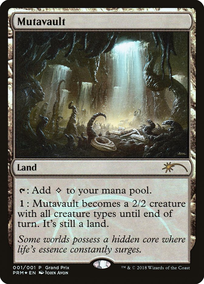Mutavault PGPX-2018 Grand Prix Promos Magic card
