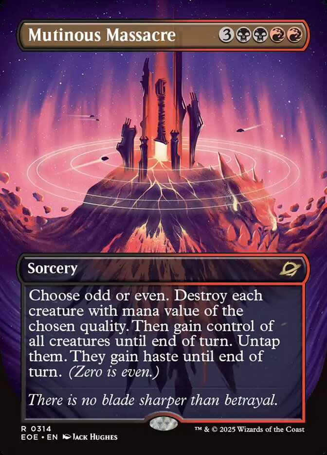 Mutinous Massacre EOE-314 Edge of Eternities Magic card