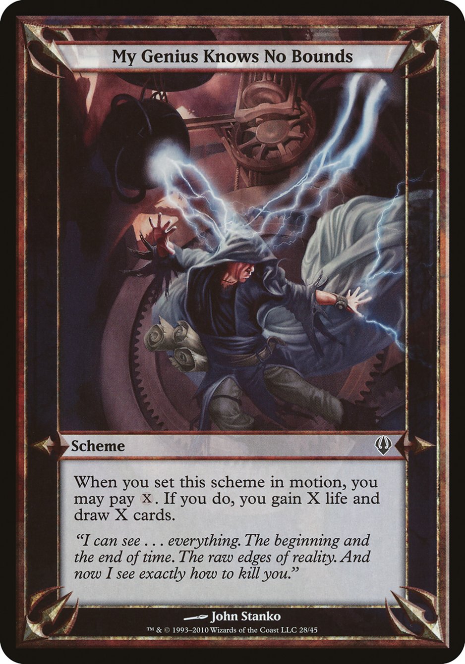 My Genius Knows No Bounds OARC-28STAR Archenemy Schemes Magic card