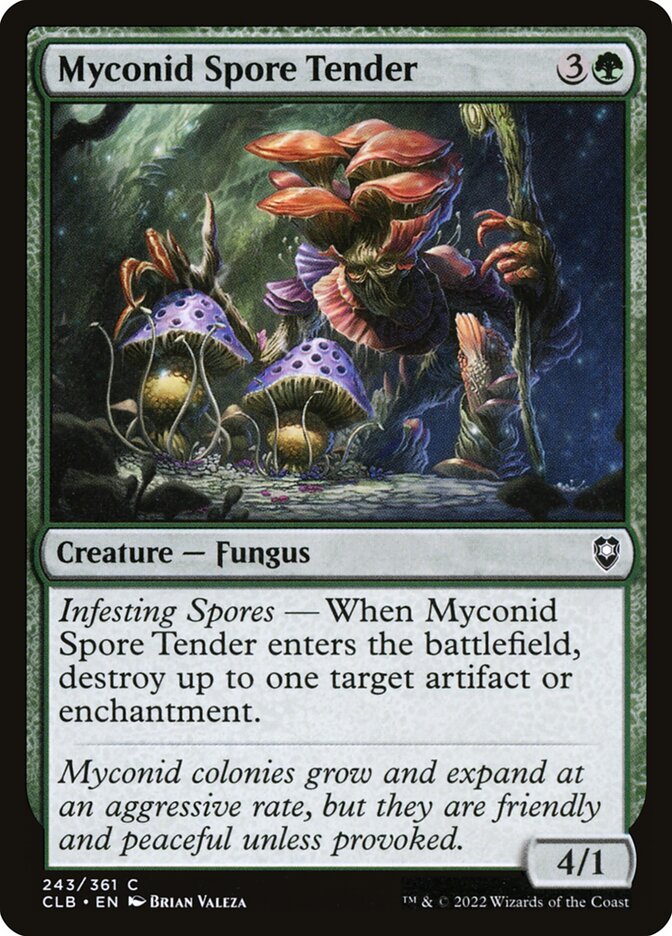 Myconid Spore Tender CLB-243 Commander Legends: Battle for Baldur's Gate Magic card