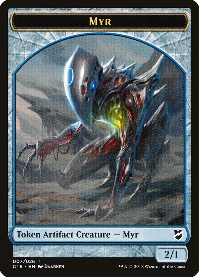 Myr TC18-7 Commander 2018 Tokens Magic card