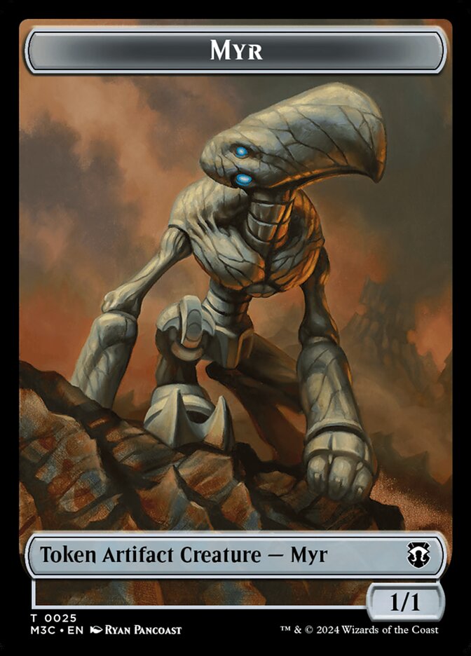 Myr TM3C-25 Modern Horizons 3 Commander Tokens Magic card