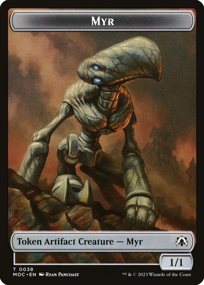 Myr TMOC-38 March of the Machine Commander Tokens Magic card