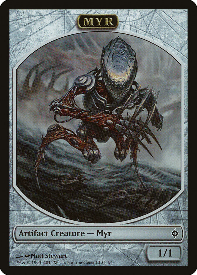 Myr TNPH-4 New Phyrexia Tokens Magic card