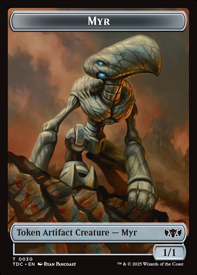 Myr TTDC-30 Tarkir: Dragonstorm Commander Tokens Magic card
