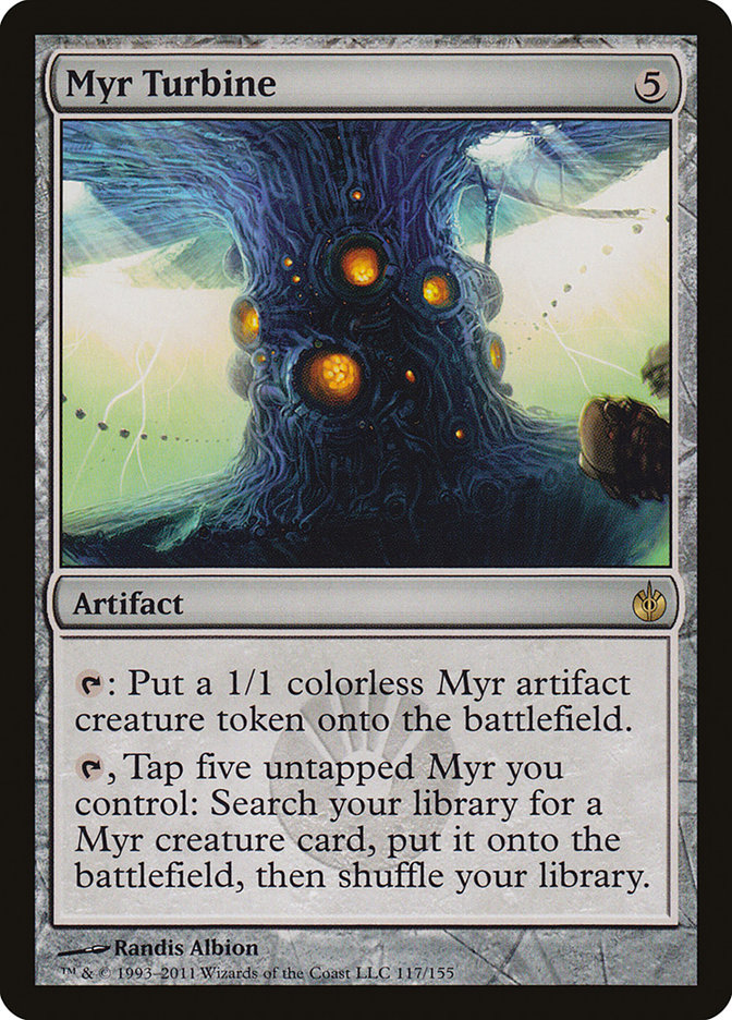 Myr Turbine MBS-117 Mirrodin Besieged Magic card