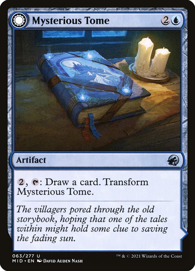 Mysterious Tome // Chilling Chronicle MID-63 Innistrad: Midnight Hunt Magic card