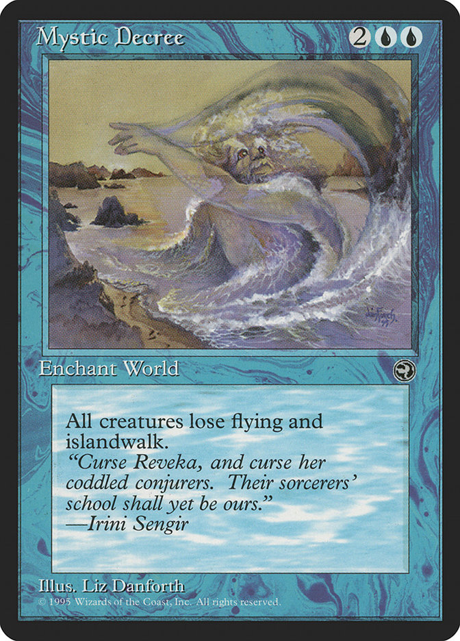 Mystic Decree HML-34 Homelands Magic card
