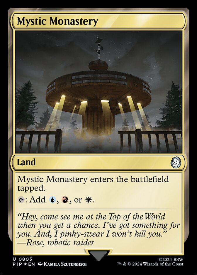 Mystic Monastery PIP-803 Fallout Magic card
