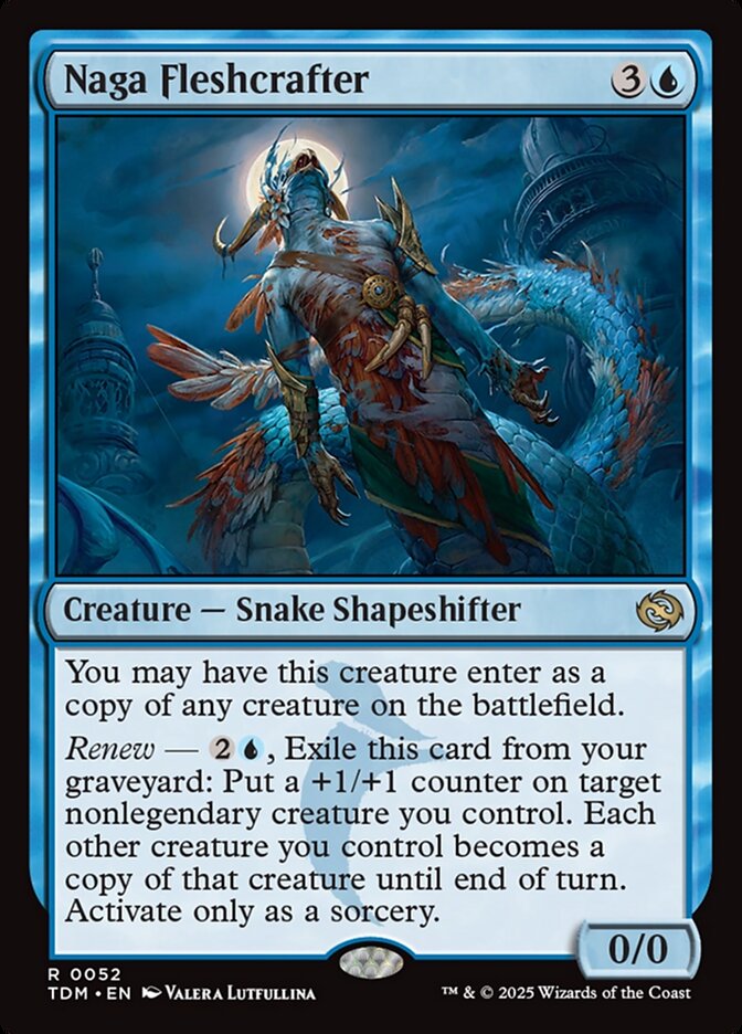 Naga Fleshcrafter TDM-52 Tarkir: Dragonstorm Magic card