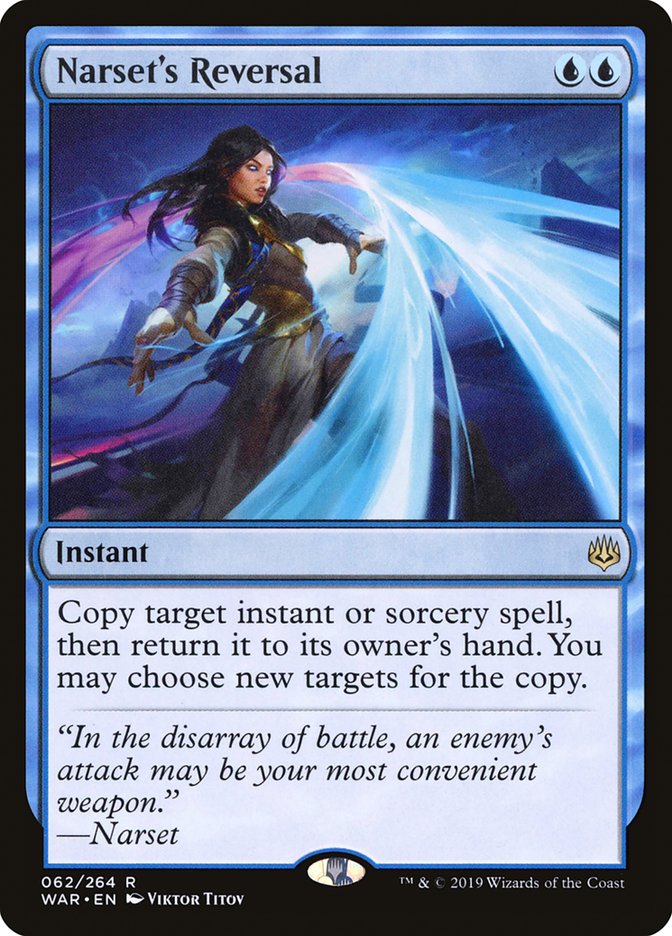 Narset's Reversal WAR-62 War of the Spark Magic card
