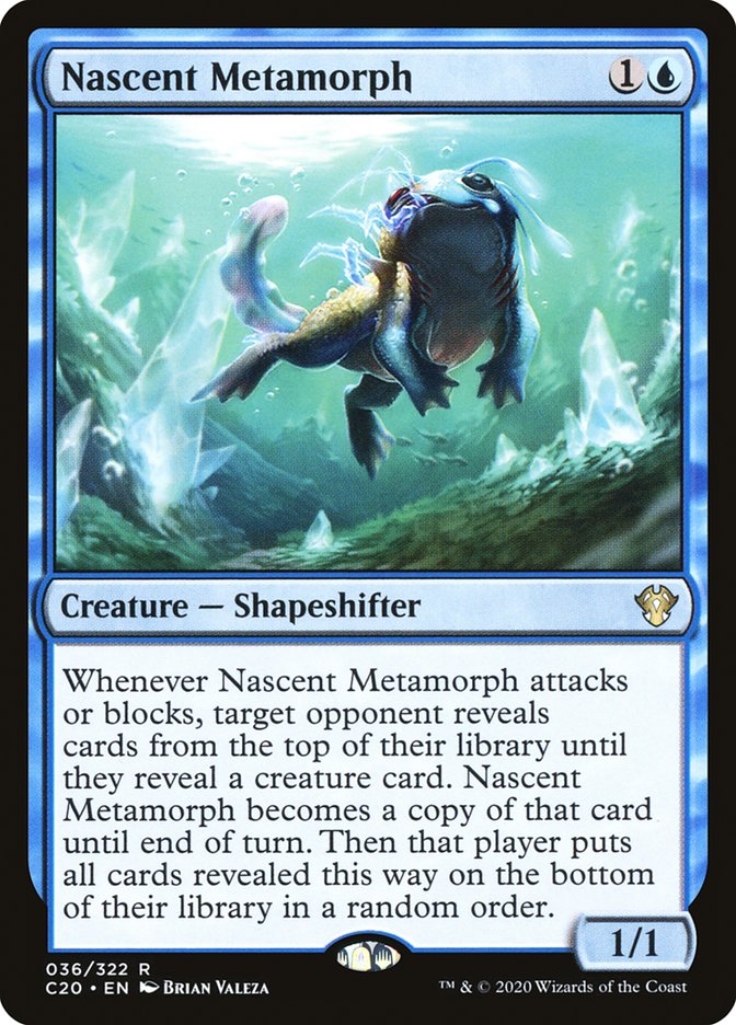 Nascent Metamorph C20-36 Commander 2020 Magic card