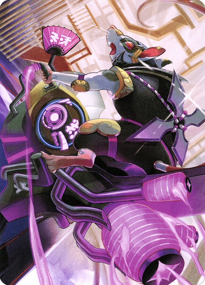 Nashi, Moon Sage's Scion // Nashi, Moon Sage's Scion ANEO-59 Neon Dynasty Art Series Magic card