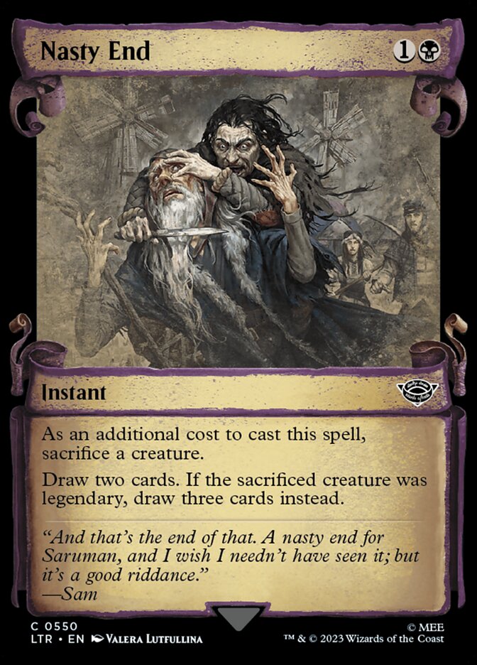 Nasty End LTR-550 The Lord of the Rings: Tales of Middle-earth Magic card